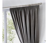 Fusion Dijon Blackout Thermal Lined Curtains - Charcoal