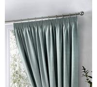 Fusion Dijon Blackout Thermal Lined Curtains - Duck Egg