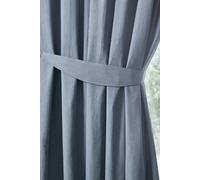 Fusion 'Dijon' Pair of Tiebacks For Pencil Pleat Curtains in Light Blue Fusion Light Blue
