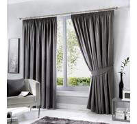 Fusion Dijon Thermal And Blackout Fully Lined Pencil Pleat Curtains