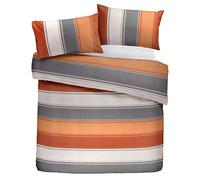 Fusion Duvet Cover and Two Pillow Cases, 52 Pour cent Polyester / 48 Pour cent Cotton, Spice, Double