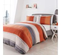 Fusion Duvet Cover and Two Pillow Cases, 52 Pour cent Polyester / 48 Pour cent Cotton, Spice, Double