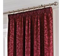 Fusion - Eastbourne - Curtains, 229 x 229cm, Burgundy