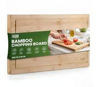 Fusion Food Bamboo Chopping Board - Large Wooden Chopping Board for Kitchen