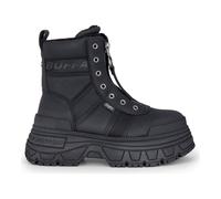 FUSION FRONT ZIP - Women’s Black Front-Zip Platform Boots