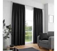Fusion Galaxy Dim Out Woven Pair Of Pencil Pleat Curtains