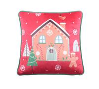Fusion Gingerbread Man Velvet Filled Cushion