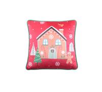 Fusion 'Gingerbread Man' Velvet Filled Cushion | Size: 43 cm x 43 cm Fusion Multicolor 43 cm x 43 cm