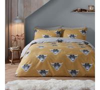 Fusion Highland Cow Brushed Duvet Cover Set