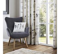 Fusion Home Furnishings Idaho-100, 100% Cotton, Charcoal Grey, Cushion Cover