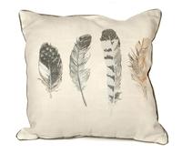 Fusion - Idaho - 100% Cotton Filled Cushion - 43x43 cm in Charcoal Grey