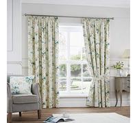 Fusion Jeannie Red Pencil Pleat Curtains Red
