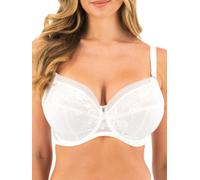 Fantasie Women's Fusion Lace Underwire Full Cup Side Support Bra Coverage, White, 38D