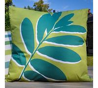 Fusion - Leaf Print - Outdoor Cushion Cover - 43 x 43cm in Green