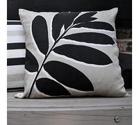 Fusion - Leaf Print - Outdoor Cushion Cover - 43 x 43cm in Natural