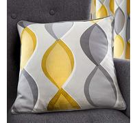 Fusion - Lennox - 100% Cotton Filled Cushion - 43x43cm (17x17") in Grey