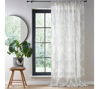 Fusion Linara Natural Geometric Print Voile Panel
