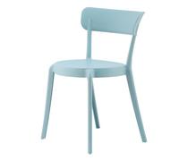 Fusion Living Blue Plastic Bistro Dining Chair