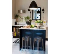 Fusion Living Ghost Style Bar Stool - 66Cm In Clear Clear One Size