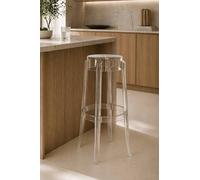Fusion Living Ghost Style Bar Stool - 76cm in Clear Fusion Living Clear