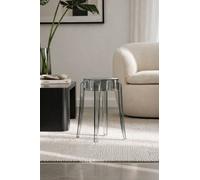 Fusion Living Ghost Style Low Stool - 46.5cm in Grey Fusion Living Grey