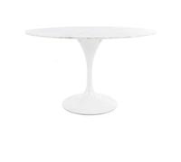 Fusion Living Marble Tulip Large Circular Dining Table