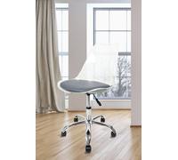 Fusion Living Soho Clear Plastic Dining Chair With Swivel Base In Dark Grey Dark Grey One Size