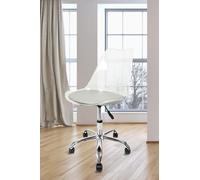 Soho Clear Plastic Dining Chair with Swivel Base Fusion Living Light Grey One Size