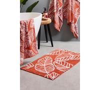 Fusion 'Matteo' 100% Cotton Bath Mat in Terracotta Fusion Terracotta