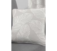 Fusion 'Matteo' Hand Drawn Leaf Print Filled Cushion 100% Cotton in Natural | Size: 43 cm x 43 cm Fusion Natural 43 cm x 43 cm
