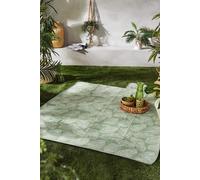Fusion 'Matteo' Leaf Print Waterproof Backed Picnic Blanket in Green Fusion Green