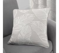 Fusion Matteo Natural Hand Drawn Leaf Print 100% Cotton Filled Cushion