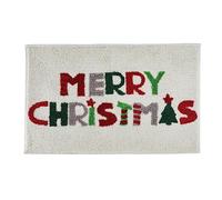 Fusion Merry Christmas Bath Mat 50 x 80cm - Super Soft & Absorbent - Festive Bathroom Mat - Christmas Decoration - Holiday Bathroom Accessory