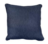 Fusion - Navy Blue Cushion (43 x 43cm) - 100% Cotton - Filling Included - Dark Blue Cushions with Covers Included/Cushion Inserts - Matching Curtains Available - Sorbonne Collection