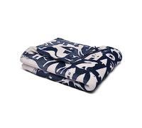 Fusion - Navy Blue Woodland Animals Fleece Blanket (120 x 150cm) - Soft & Cosy - Scandi Throw - Fox, Bear & Rabbit Print Throw in Navy - Forest Animals & Scandinavian Theme Blanket/Throw for Home