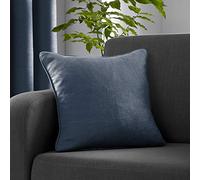 Fusion - Navy Cushion (43 x 43cm) - Filling Included - Piped Edge - Matching Curtains Available - Navy Blue Cushion with Cover Included/Cushion Insert - Strata Collection