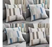 Fusion Oakland Contemporary Print 100% Cotton Piped Edge Filled Cushion