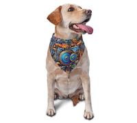 Fusion Of Musical Elements Printed Graphic Pet Triangle Scarf For Dogs & Cats, Adjustable Cute Pet Bandana For & Photo Shoots