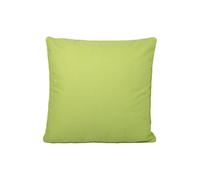 Fusion - Plain Lime Outdoor Cushion (43 x 43cm) - UV Resistant - Water Resistant - 100% Cotton - Filling Included - Piped Edge Cushion in Lime Green - Garden Cushion with Cover Included/Cushion Insert