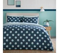Fusion Polka Spot All Over Spot Blue Duvet Cover Set