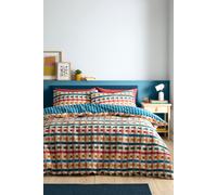 Fusion 'Rhett' Textured Geometric Pinsonic Duvet Cover Set | Size: Single Fusion Multicolor Single