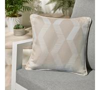 Fusion Rico Uv & Water Resistant Zig Zag Geo Print Natural Outdoor Cushion