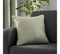 Fusion - Sage Green Cushion (43 x 43cm) - Filling Included - Piped Edge - Matching Curtains Available - Green Cushion with Cover Included/Cushion Insert - Strata Collection