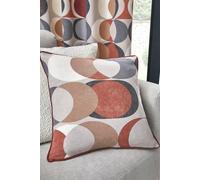 Fusion 'Sander' 100% Cotton Filled Cushion in Dark Red | Size: 43 cm x 43 cm Fusion Dark Red 43 cm x 43 cm