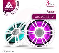Fusion SG-FL773SPW 7.7" 3i Round Marine Coaxial Speakers│CRGBW LED│230W│White