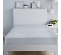 'Winter Warmer' 100% Brushed Cotton 28cm Fitted Bed Sheet Fusion Silver Single Fitted