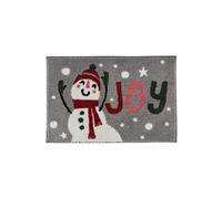 Fusion 'Snowman' Tufted Bath Mat in Grey Fusion Grey