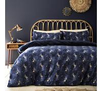 Fusion Snug Cosmic Star Blue Duvet Cover Set Single - Space Tufted Bedding - Super Soft Polyester - Includes 1 Duvet Cover (140 x 200cm) & 1 Pillowcase - Blue Space Bedroom Set