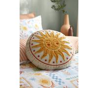 Fusion 'Soleil Embroidered' Round Cushion in Cream Fusion Cream