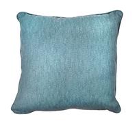 'Sorbonne' Luxury Plain Dyed Filled Cushion 100% Cotton Fusion Duck Egg Blue 43cm x 43cm